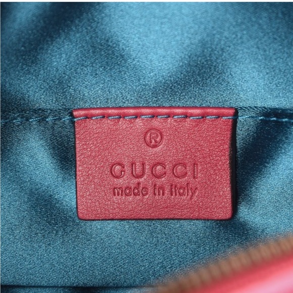 Authentic Gucci Pink Velvet Matelasse GG Marmont Belt Bag! - Picture 7 of 13